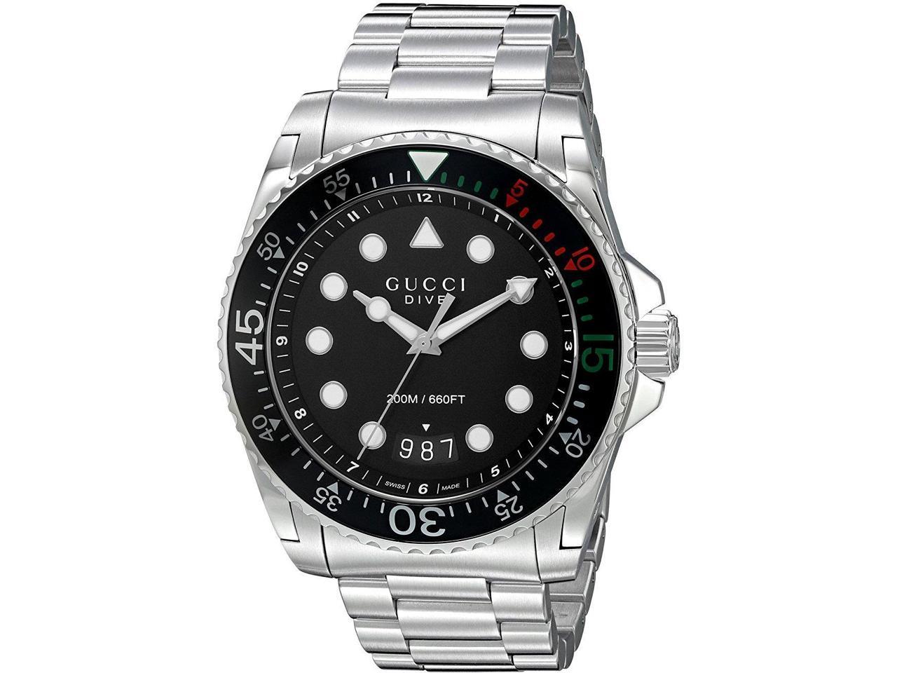 gucci dive stainless steel watch