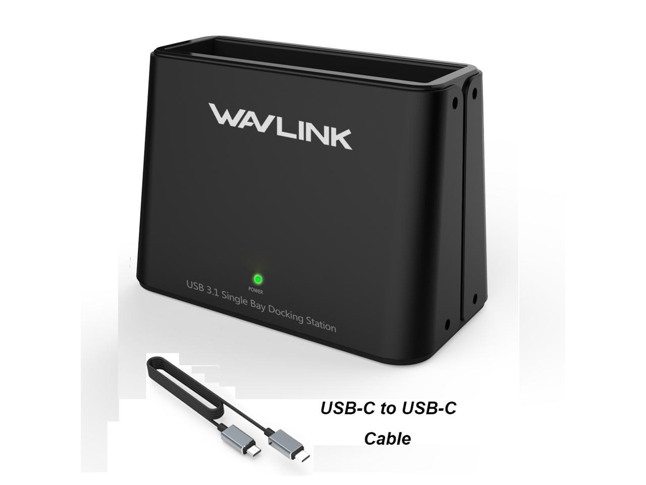 Wavlink Usb C To Sata 2 5 3 5 Hdd Ssd Hard Drive Docking Station 8tb Capacity 5gbps Transfer Rates Usb 3 1 Type C Interface Usb C Cable Plug And Play External Hard