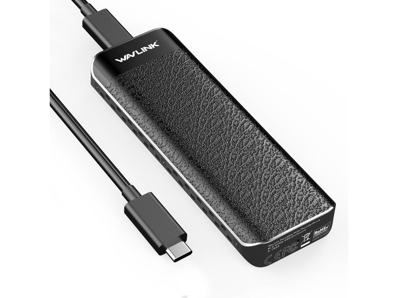 Xiwai USB 3.1 Gen2 10Gbps to NVME PCI-E M-Key Solid State Drive External Enclosure 2230/2242mm