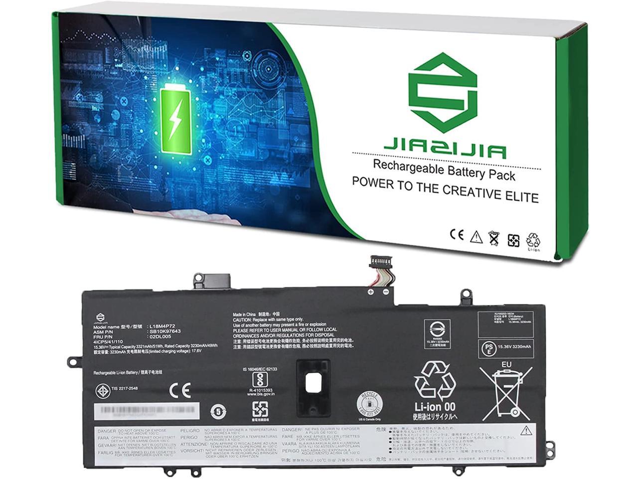JIAZIJIA 02DL005 Laptop Battery Replacement for Lenovo ThinkPad X1 Yoga 4th  Gen / X1 Carbon 7th Gen 2019 / 8th Gen 2020 Series Notebook L18M4P72  SB10K97643 02DL006 L18C4P71 02DL004 15.36V 51Wh - Newegg.com