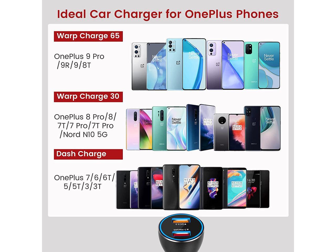 65W Charging for Oneplus 8T 9 9Pro 9R,30W Charging for One Plus 8 8pro 7pro,20W Charging for oneplus7 7t 6 5 5t 3 3t,