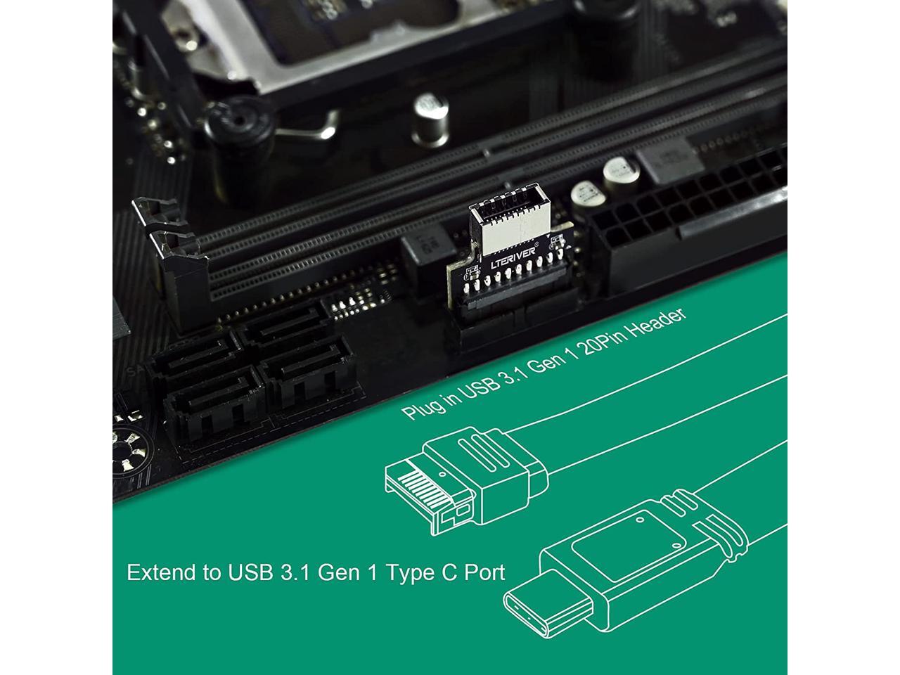 Adattatore PCI-E Per USB 3.1 Gen 2 E USB 2.0 - Pannello Frontale Con Type-E, Per Schede Madre, 10 Gbit/s - Foto 8