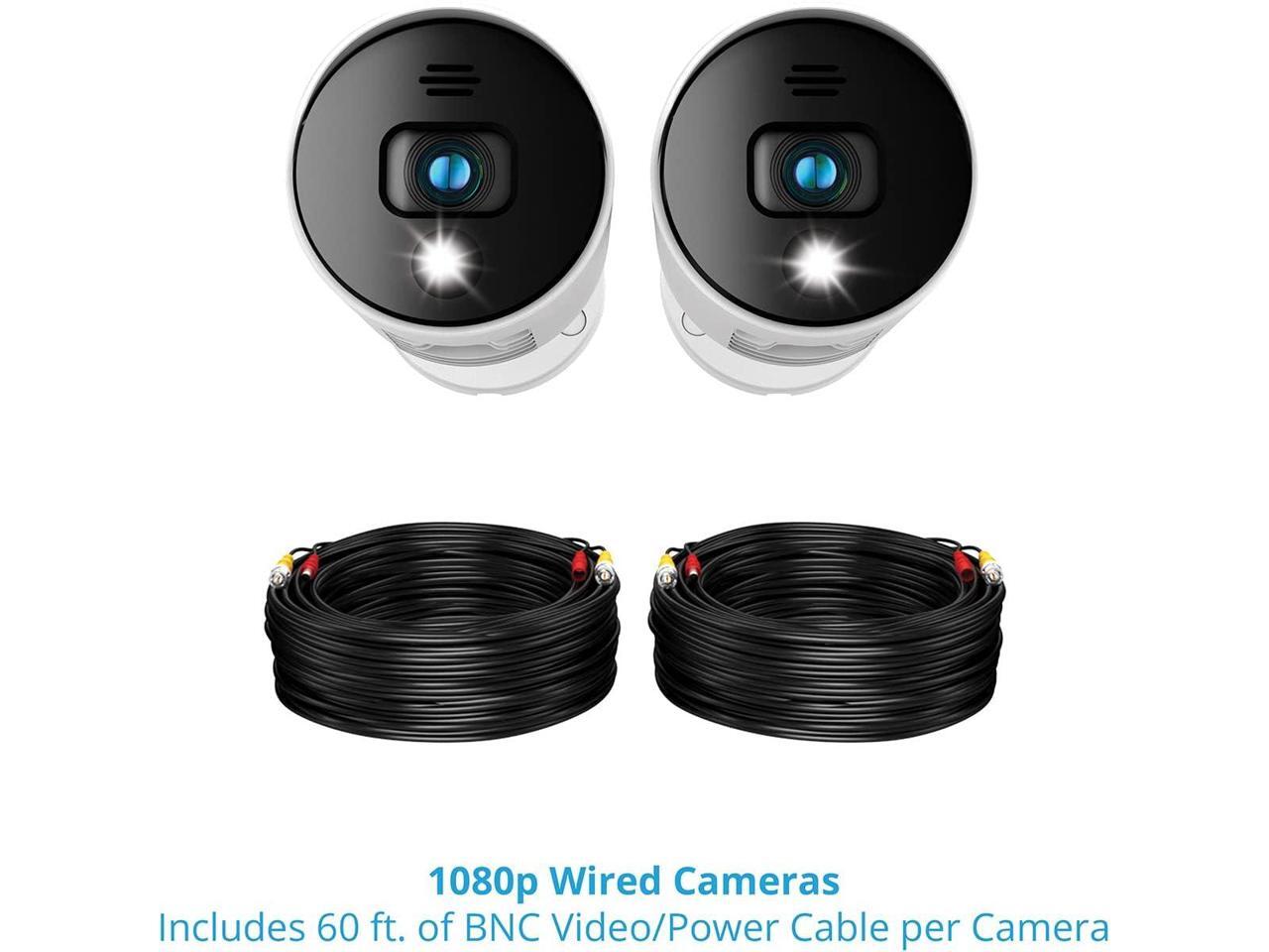 Night Owl Wired 1080p HD Indoor/Outdoor Add On Spotlight Cameras with