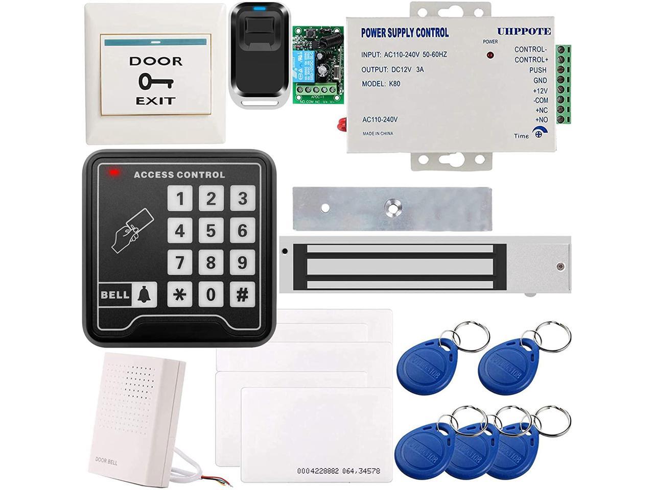280kg Electromagnetic Lock Kit With Remote Kit Outswinging Door Access Control 