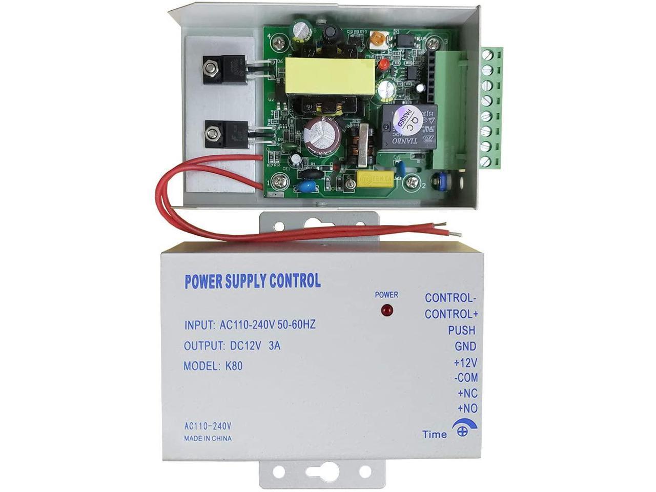 speed Leap single AMOCAM K80 Power Supply Control, AC 110-240V to DC 12V Power Supply for  Door Access Control System, Video Doorbell, Electric Strike Lock, Bolt  Lock, Magnetic Lock, Power Supply Controller - Newegg.com