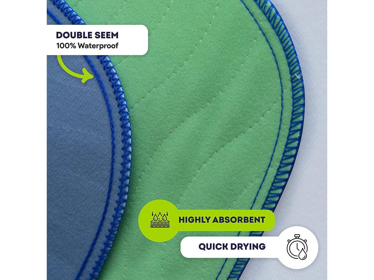 IMPROVIA Washable Underpads, 34" x 36" (Pack of 6) Heavy Absorbency