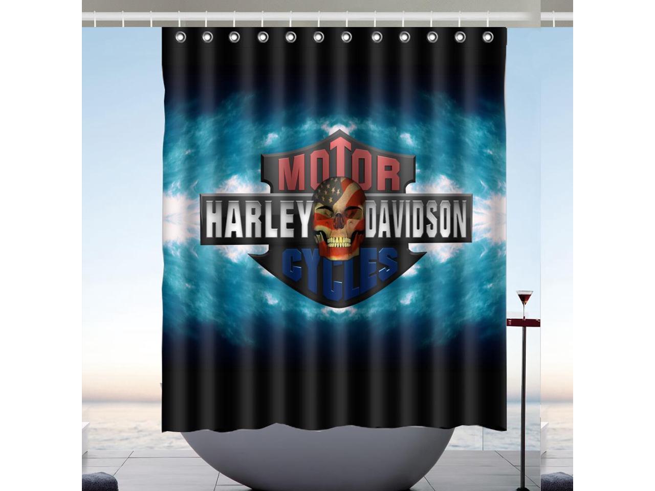 harley davidson shower curtain