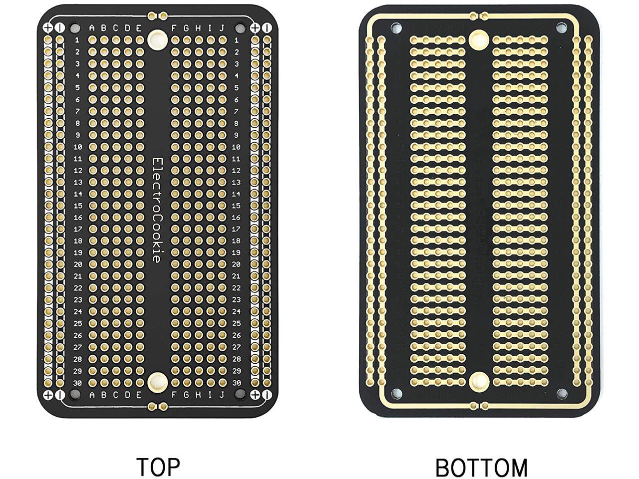 ElectroCookie Prototype PCB Solderable Breadboard for Arduino and DIY