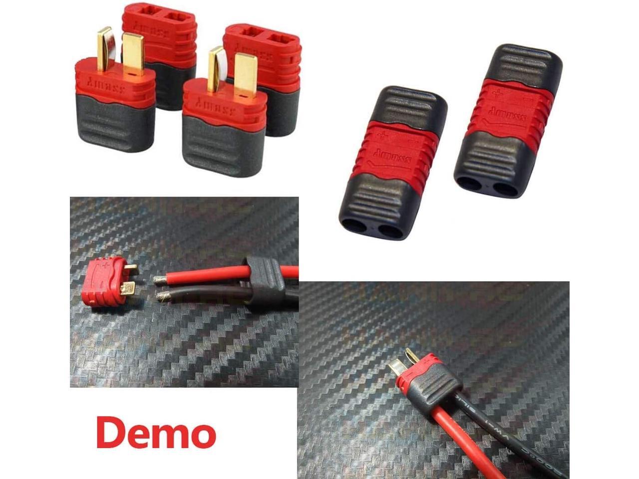 Deans Connector Deans Plug T Connector, Upgrade Version, 15 Female + 15 Males (15pair