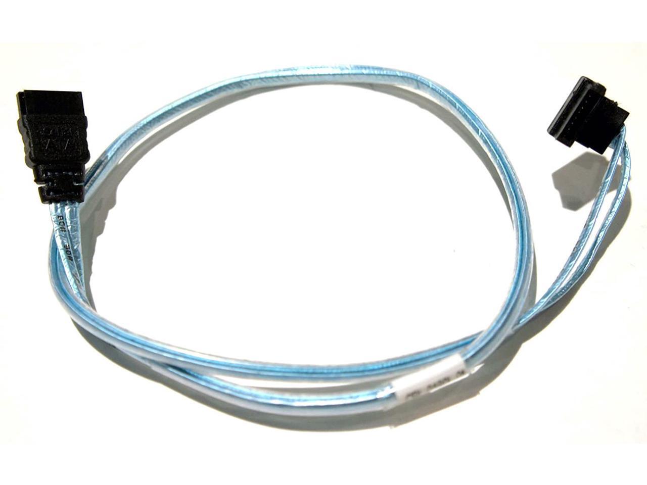 Amphenol Ultra Low Profile Right Angle to Straight SATA 2 Cable 45.5cm