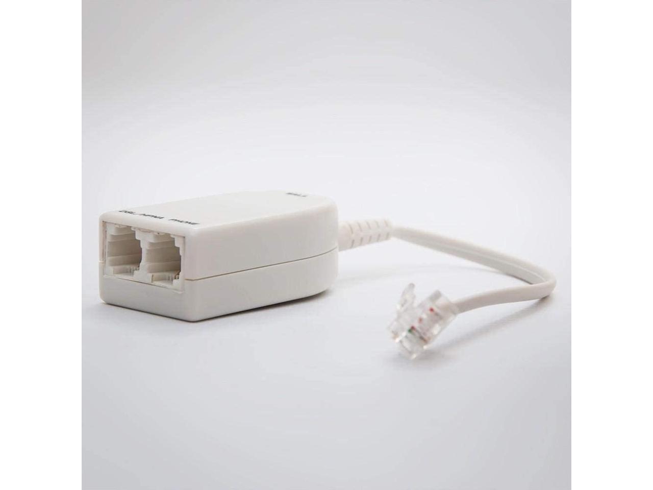 FireFold DSLFILTER2PORT Dual DSL Filter, Male to 2 Female Telephone