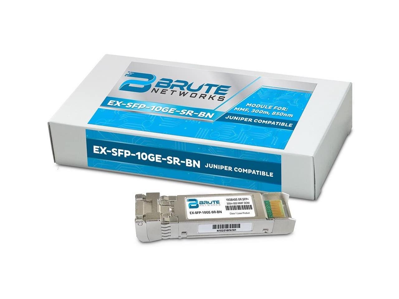 Compatible with OEM PN# SFP-10G-SRL 10GBASE-SR 100m 850nm SFP Transceiver Brute Networks SFP-10G-SRL-BN 