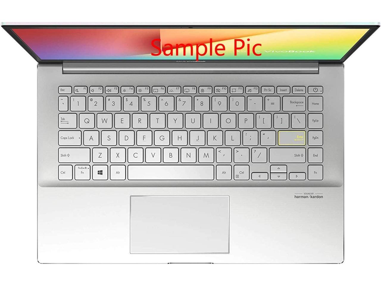 LEZE - Keyboard Cover Compatible with 14 ASUS VivoBook S14 S433 ZenBook 14  Q407IQ VivoBook Flip 14 TM420IA VivoBook 14 M413 Laptop - Clear