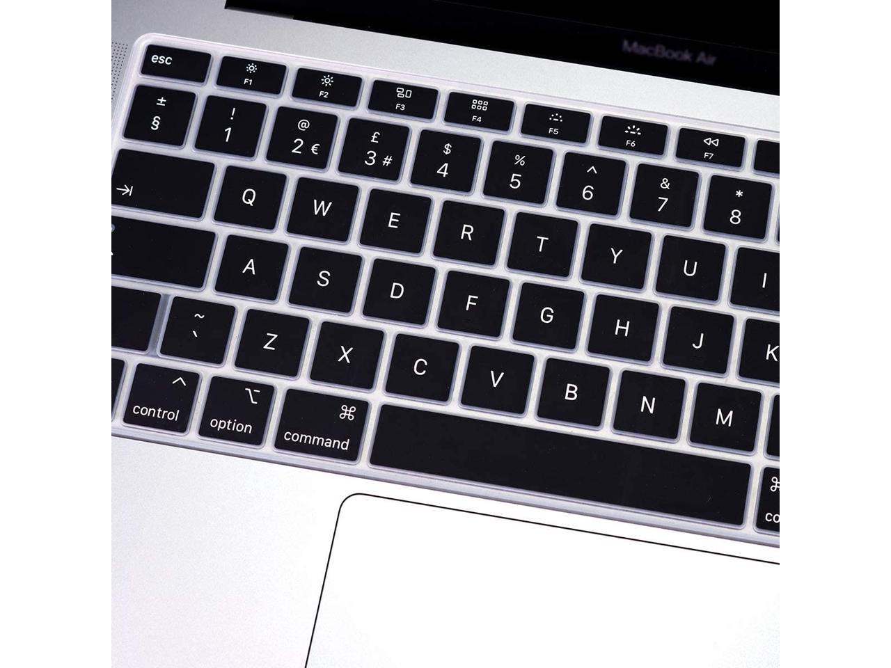 Hrh Ultra Thin English Language Silicone Keyboard Cover Skin For