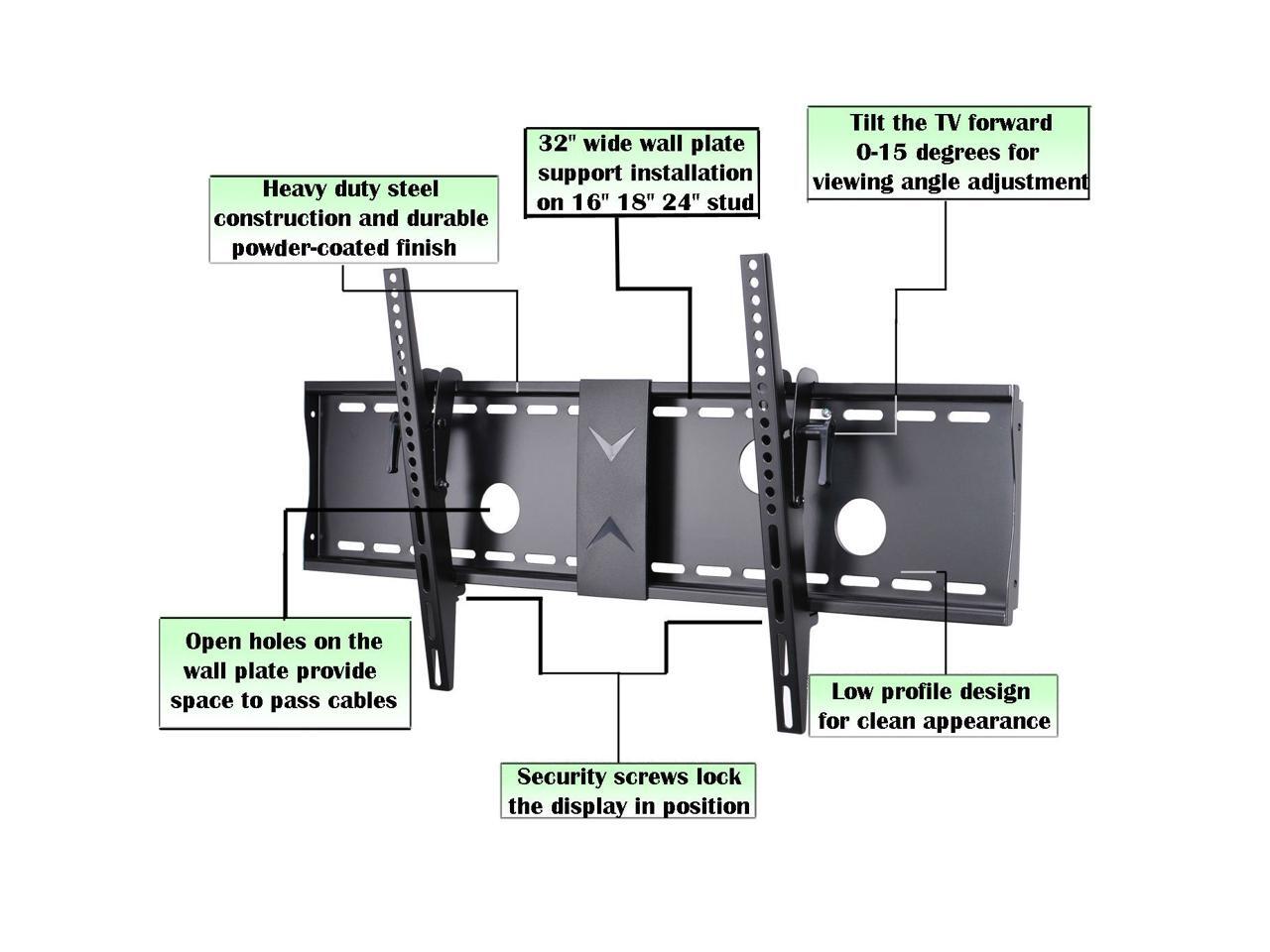 VideoSecu Tilt TV Wall Mount Bracket for most 3965 inch Toshiba