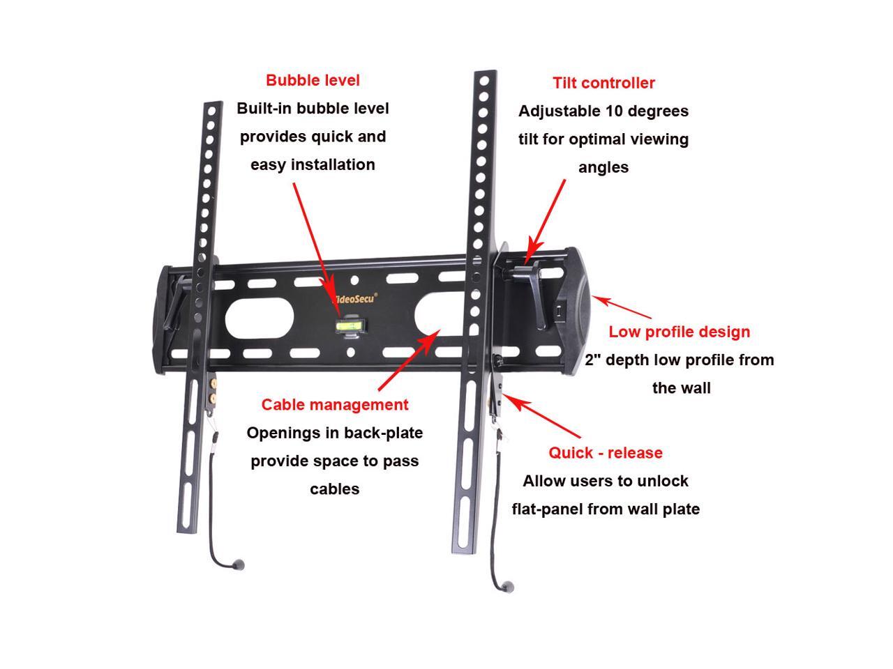 VideoSecu Tilt TV Wall Mount for VIZIO 42 43 46 47 inch M422iB1