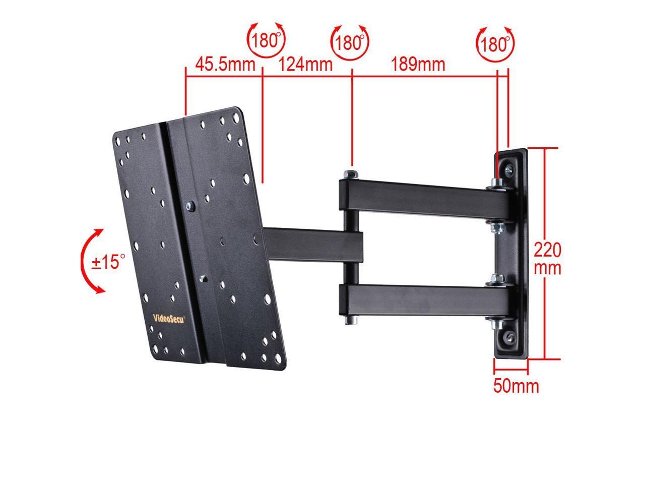VideoSecu TV Wall Mount for VIZIO 24 26 28 29 32 37 39 40" LCD LED HDTV