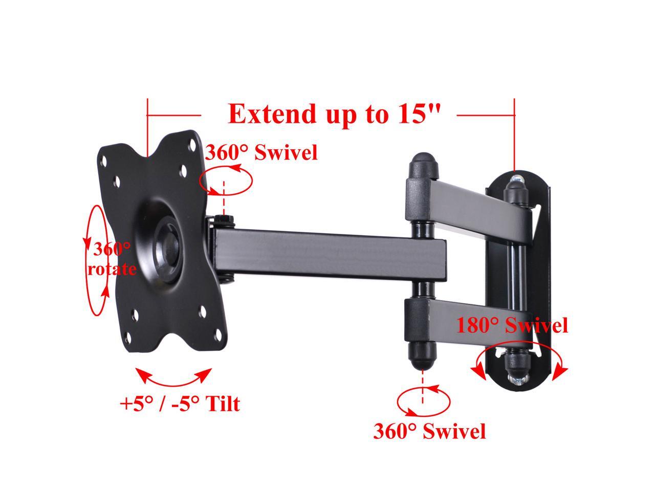 VideoSecu Swivel Tilt TV Monitor Wall Mount SCEPTRE 16 19 22 23 24 27