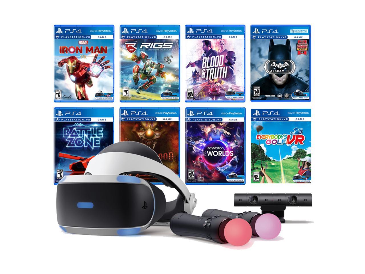 psvr headset and controllers