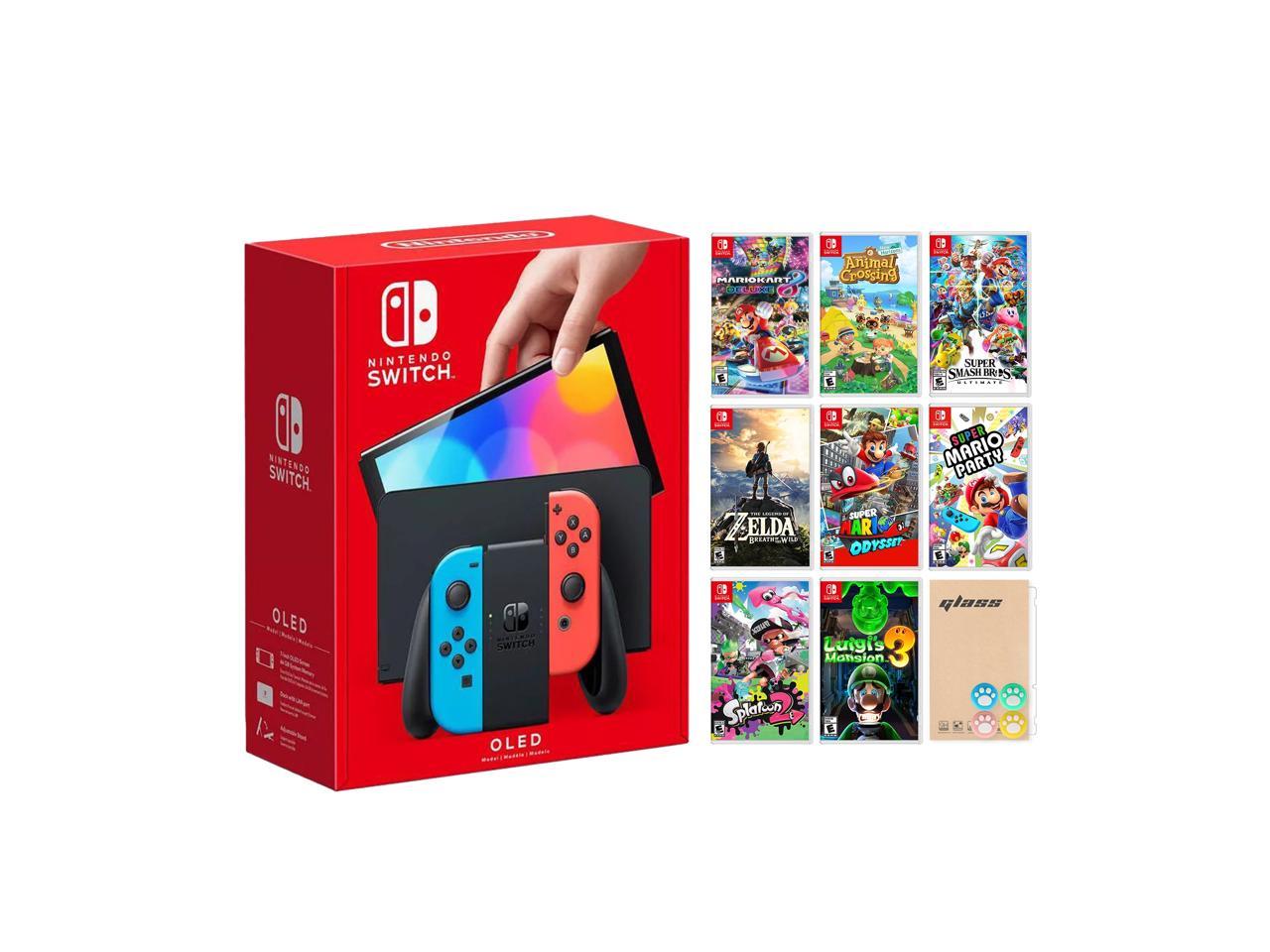 Nintendo Switch Oled Model With Neon Red Blue Joy Con New | My XXX Hot Girl