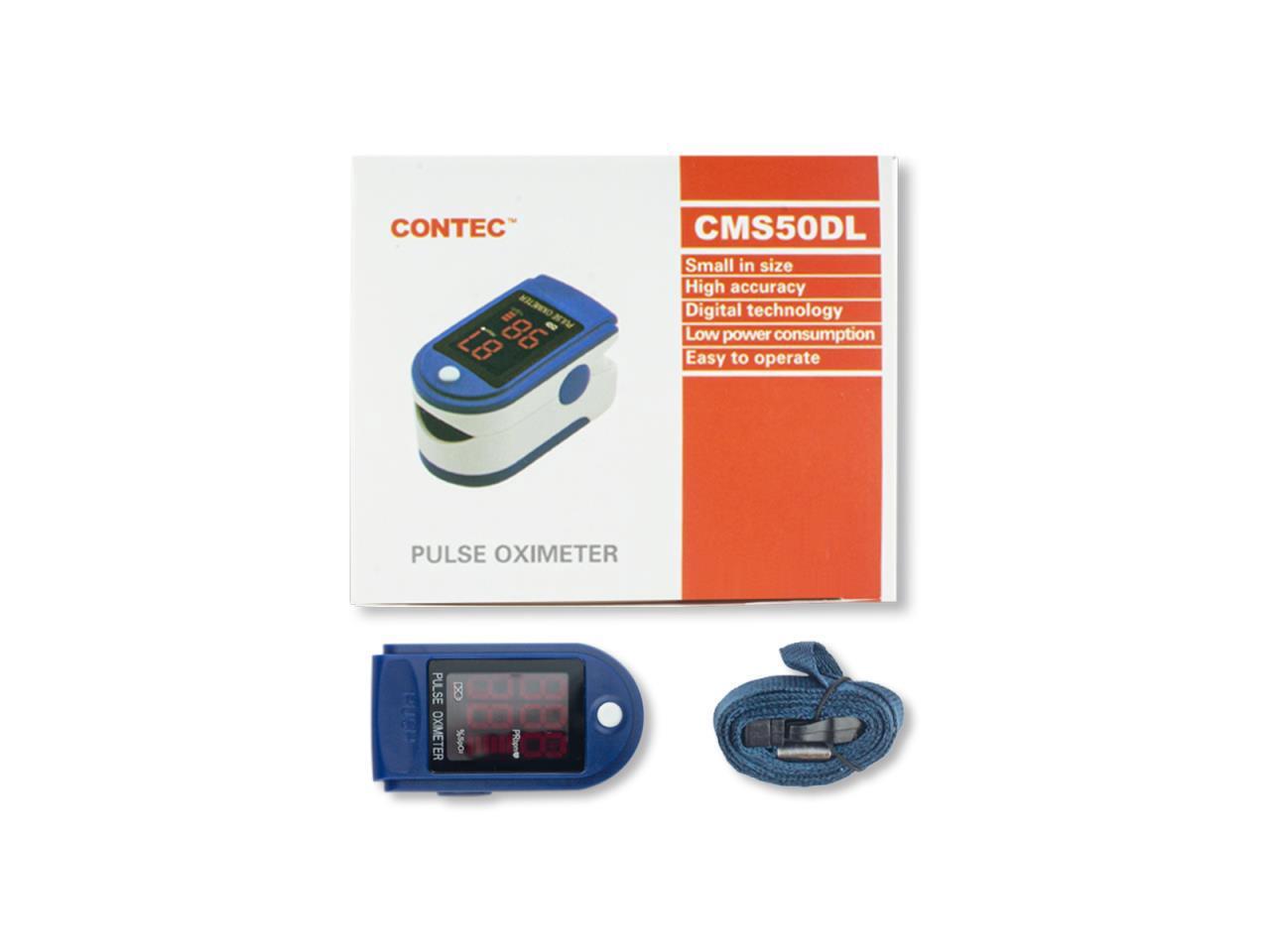 Contec CMS50DL Fingertip Pulse Oximeter, Blood Oxygen Saturation