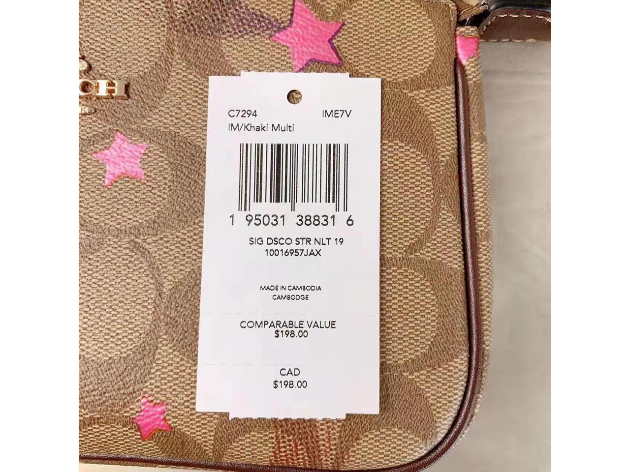 Coach Nolita 19 In Signature Canvas With Disco Star Print