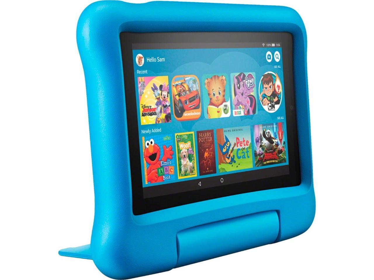 Amazon Fire 7 Kids Edition 7" Tablet 16GB Blue Kid Proof Case Included ...