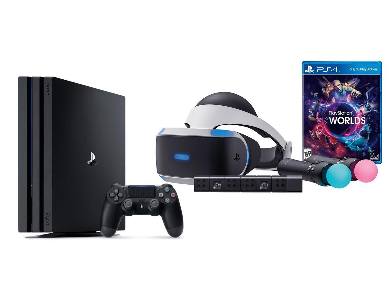PlayStation VR Bundle (9 Items): PS4 Pro 1TB, VR Headset 