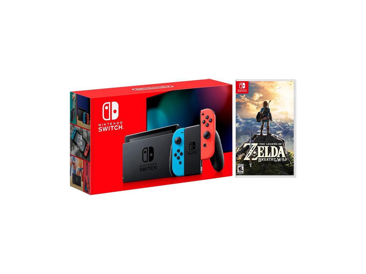 2019 New Nintendo Switch Red/Blue JoyCon Improved Battery Life Console