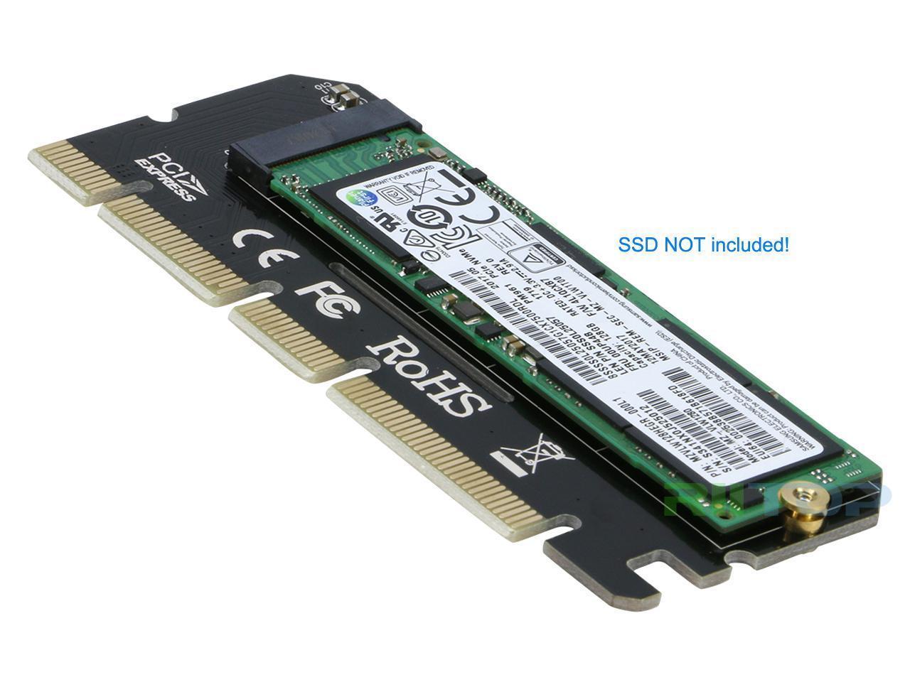 NVMe PCIe Adapter Card, RIITOP PCIe M.2 SSD NVMe AHCI to PCIe Gen 3.0 ...