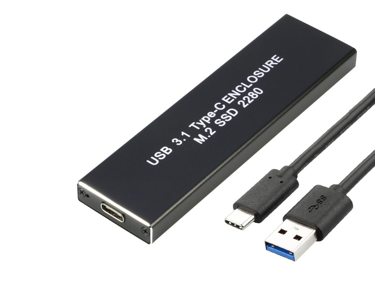 Adattatore Esterno Sintech M.2 NGFF SATA A USB 3.0 – Custodia Per SSD Da 2242/2260/2280 Con Supporto UASP