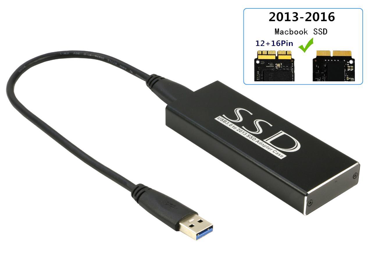 Docooler Gabinete SSD de aleación de Aluminio USB3.0 a Mac para Mac-Book Air/Pro/Retina 2013/2014/2015 