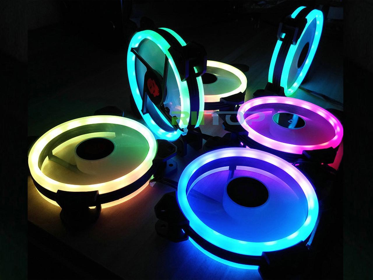 120mm-rgb-led-fans-with-10-port-fan-hub-remote-control-box-for-pc-cases