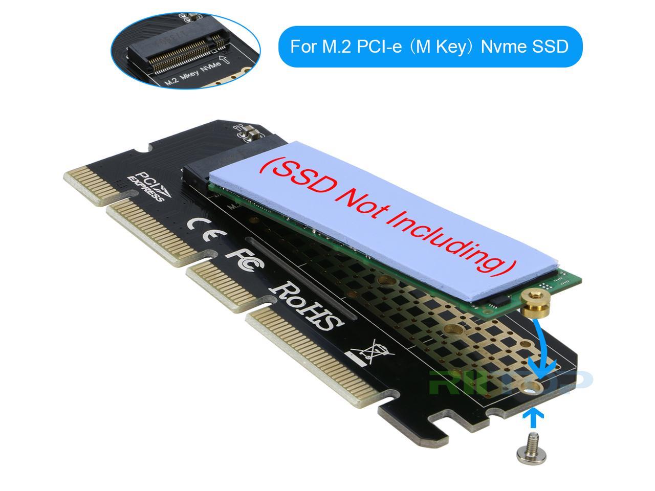 Riitop Pcie M Nvme Ssd To Pci E Express Adapter Card Converter