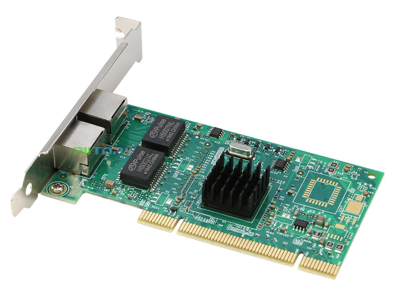 2 Ports 1000M Gigabit PCI Network LAN Card Adapter 1Gb Dual