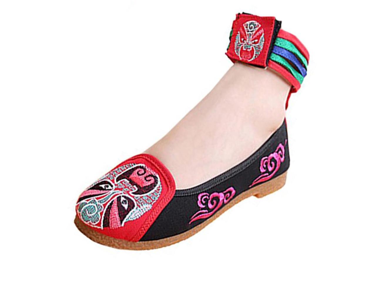 Traditional Chinese Cloth Shoes Cowhells Old Beijing Style Cotton Gift 