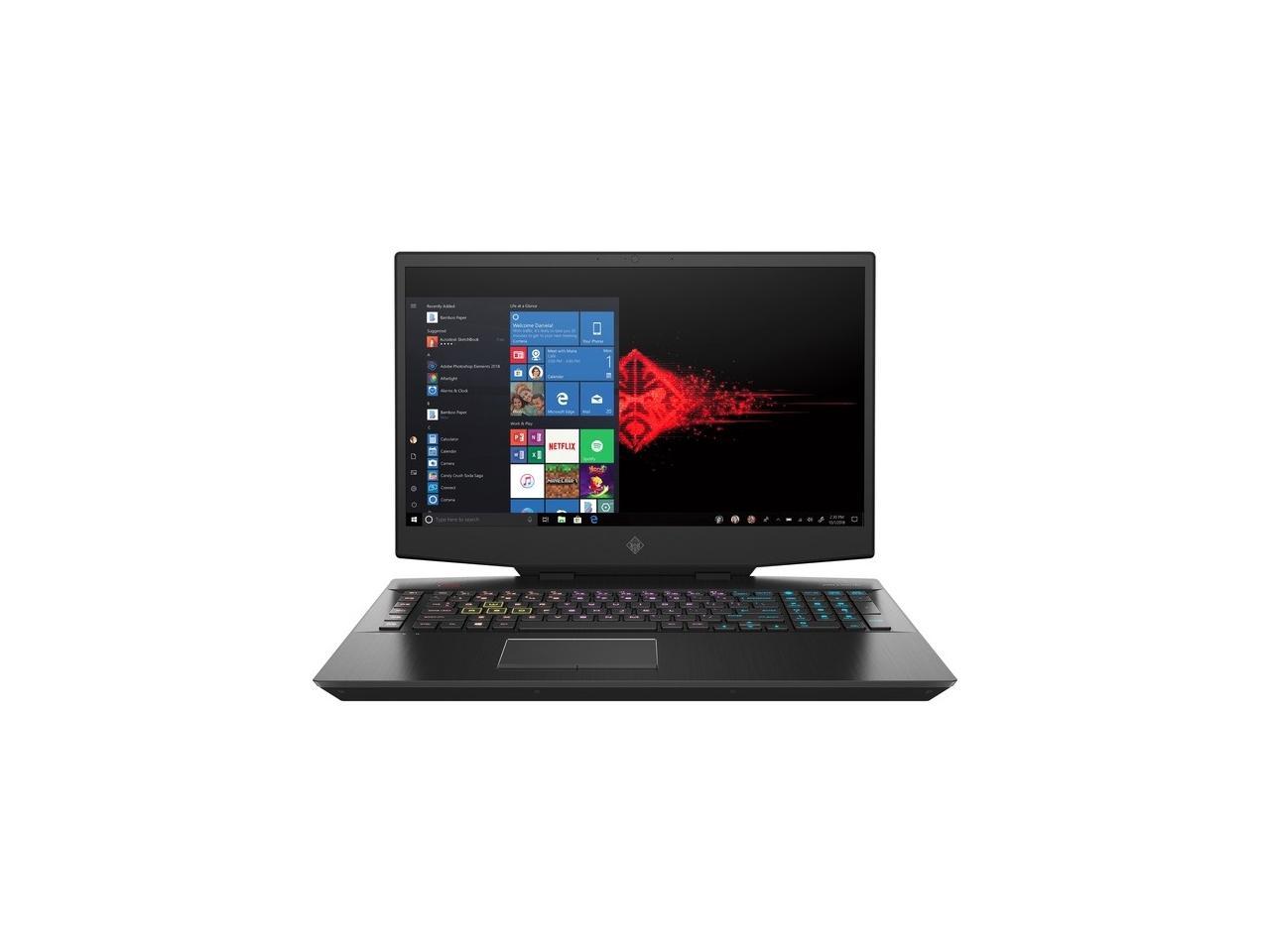 HP 17-cb1070nr Gaming Laptop Intel Core i7-10750H 2.60 GHz 17.3 ...