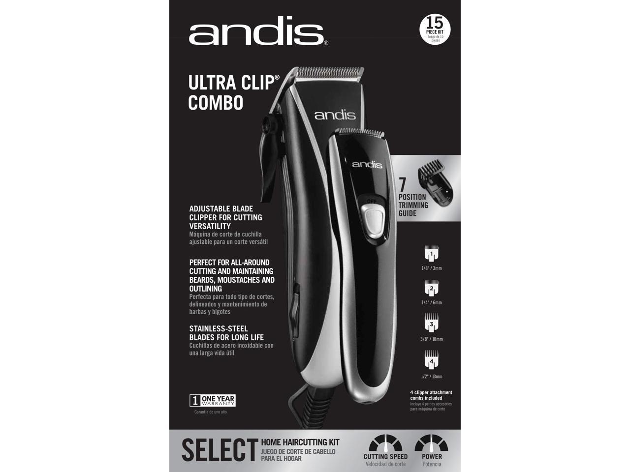 andis ultra clip combo 15 piece
