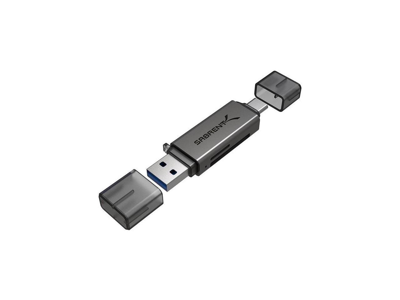 Sabrent USB 3.0 and USB Type-C OTG Card Reader Supports SD, SDHC, SDXC,  MMC/MicroSD, T-Flash (CR-BCA2) - Newegg.com