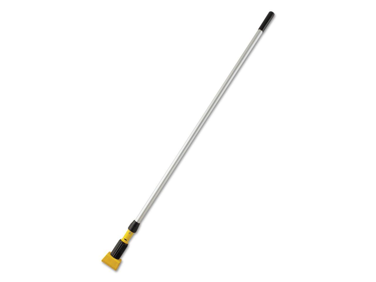 Wet Mop Handle, Clamp Mop Connection Type, Gray, Aluminum, 54