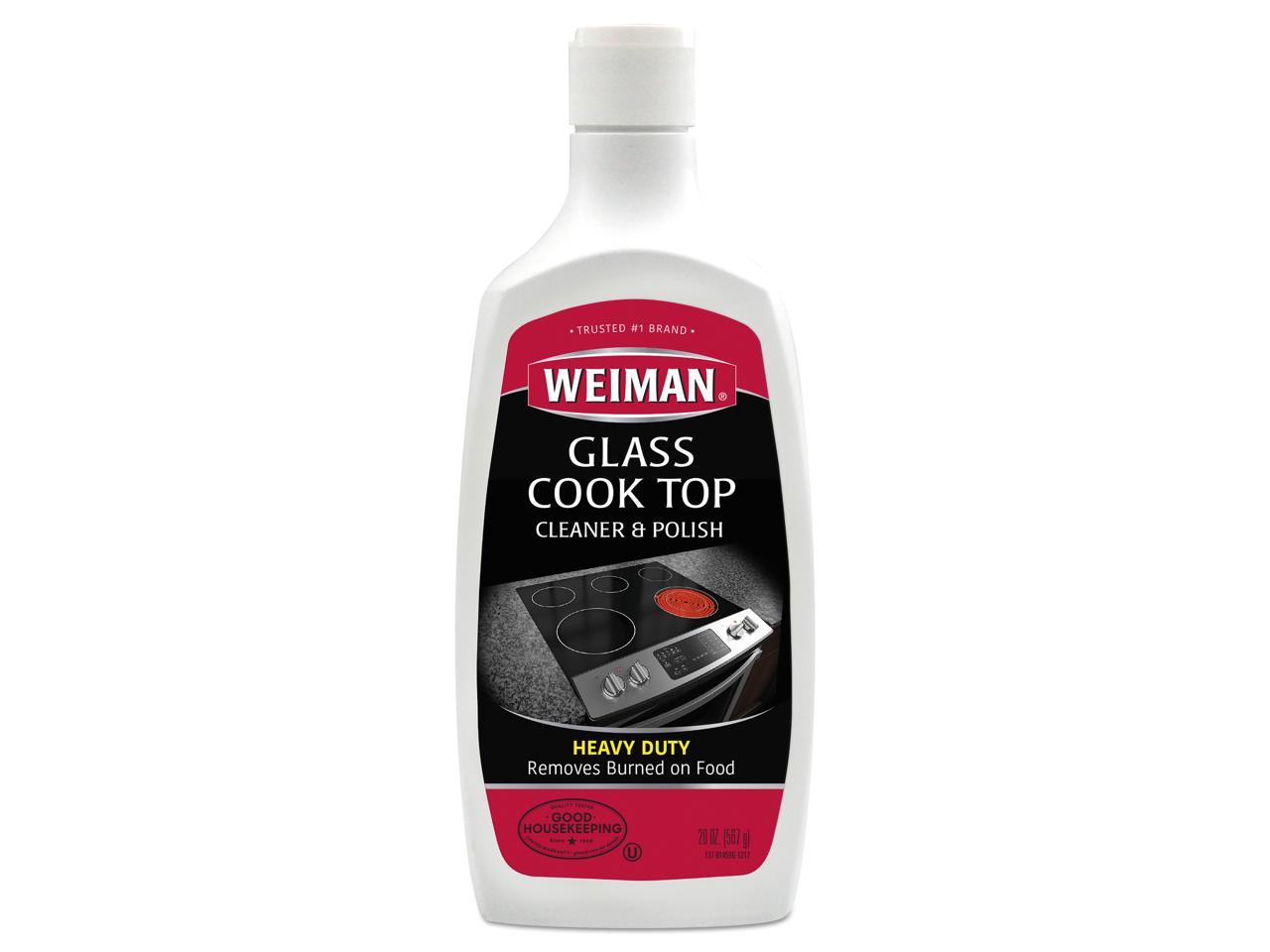 Weiman Glass Cooktop Heavy Duty Cleaner and Polish 20 Ounce NonAbrasive No Scratch