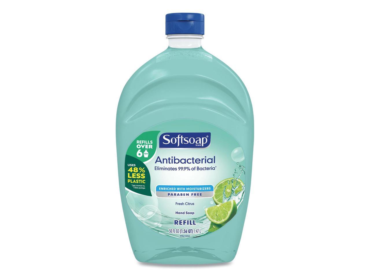 Softsoap Antibacterial Liquid Hand Soap Refills Fresh Green 50 oz