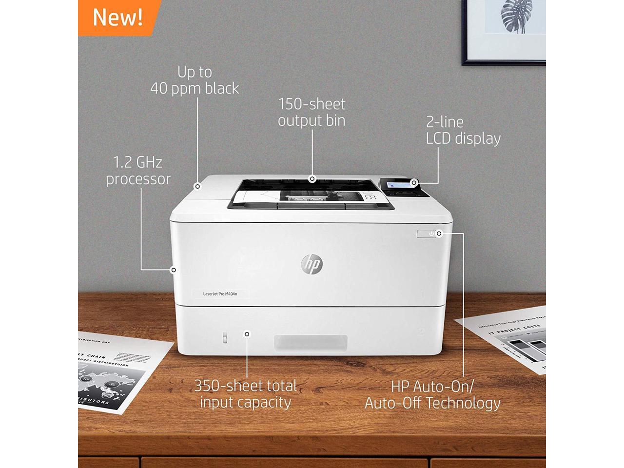 Refurbished: HP M404N 40ppm 1200dpi Mono LaserJet Pro Printer - Newegg.com