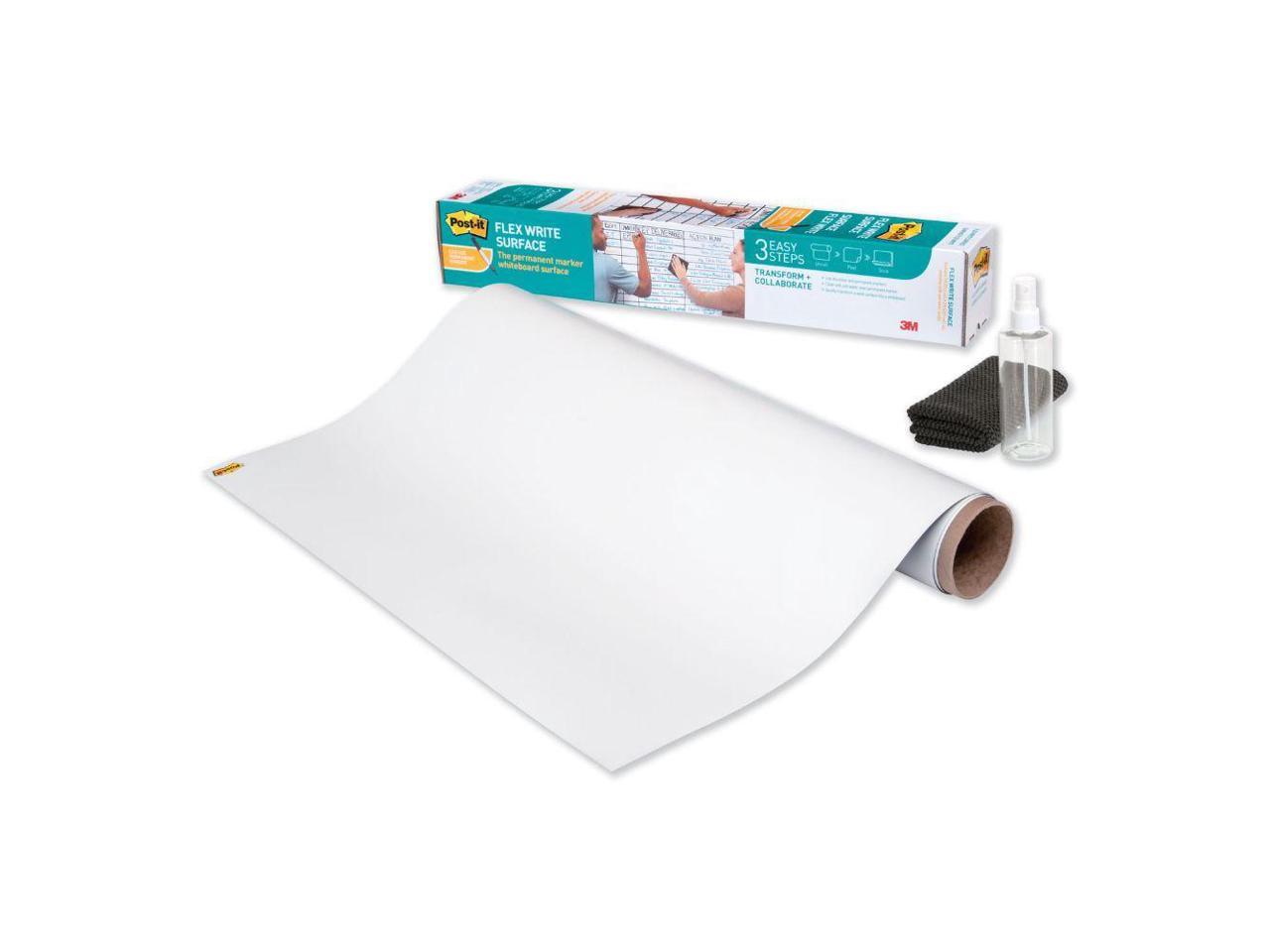 3M Postit Flex Write Surface 50ft x 4ft White Dry Erase Whiteboard