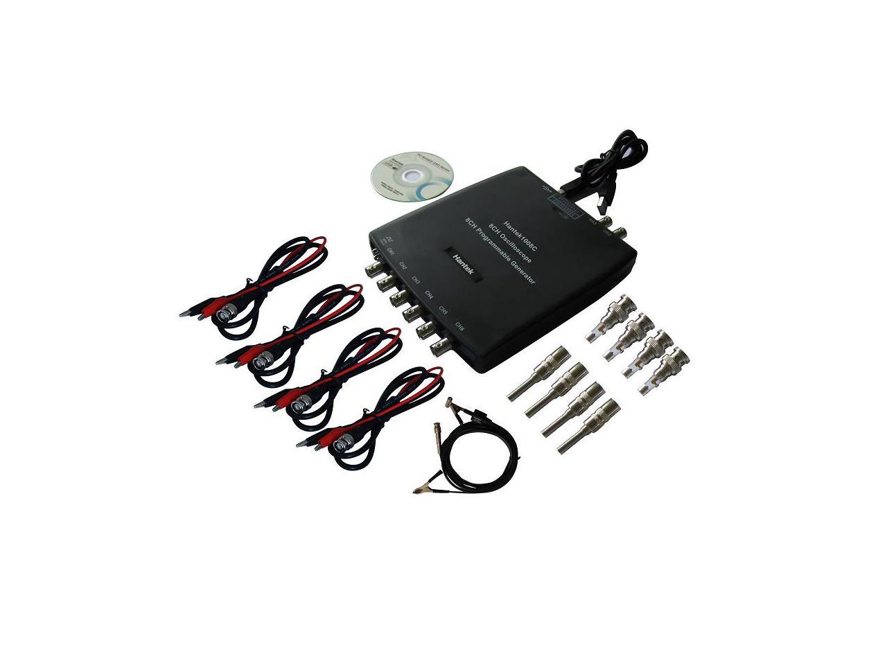 1008C USB Auto Scope/DAQ 8CH Generator fahrzeugtest currect clamp Oscilloscope 