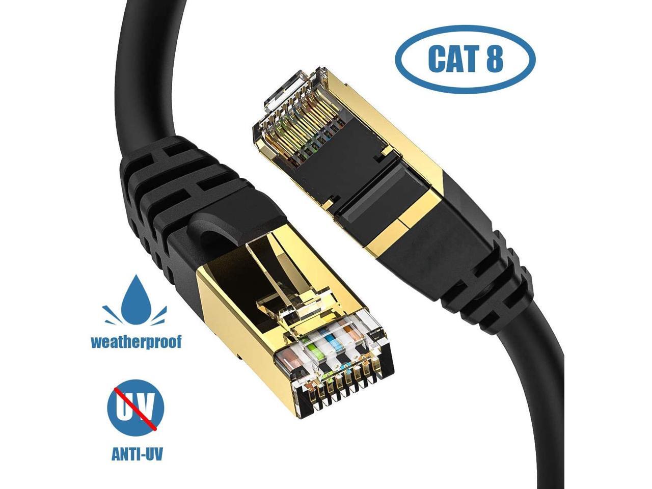 Cat8 Cable,Vention 16 ft Network Cable,Flat LAN Cord