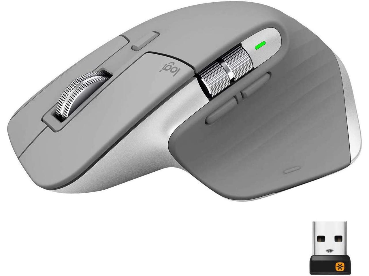Logitech MX Master 3 Wireless Mouse, Ultrafast Scrolling, Ergonomic, 4000 DPI, Customization, USB-C, USB, Apple Mac, PC Windows, Linux, iPad - Mid Grey - Newegg.com