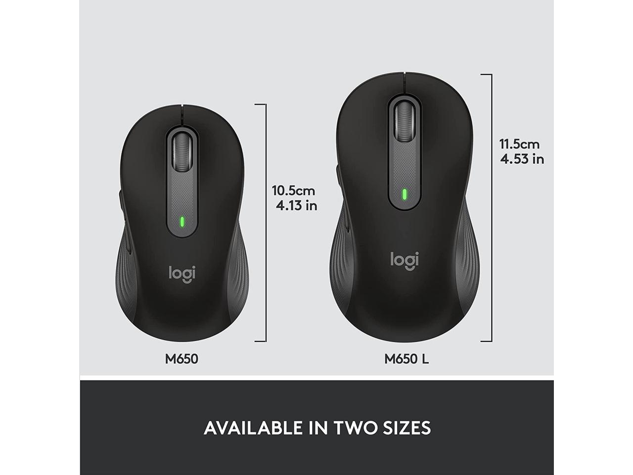 Logitech Signature M L Full Size Wireless Mouse For Large Sized Hands Year Battery