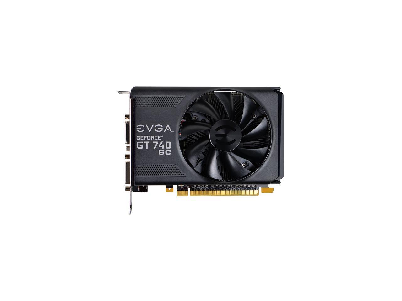 EVGA GeForce GT 740 2GB 02G-P4-3747-KR 128-Bit GDDR5 PCI Express 3.0 ...