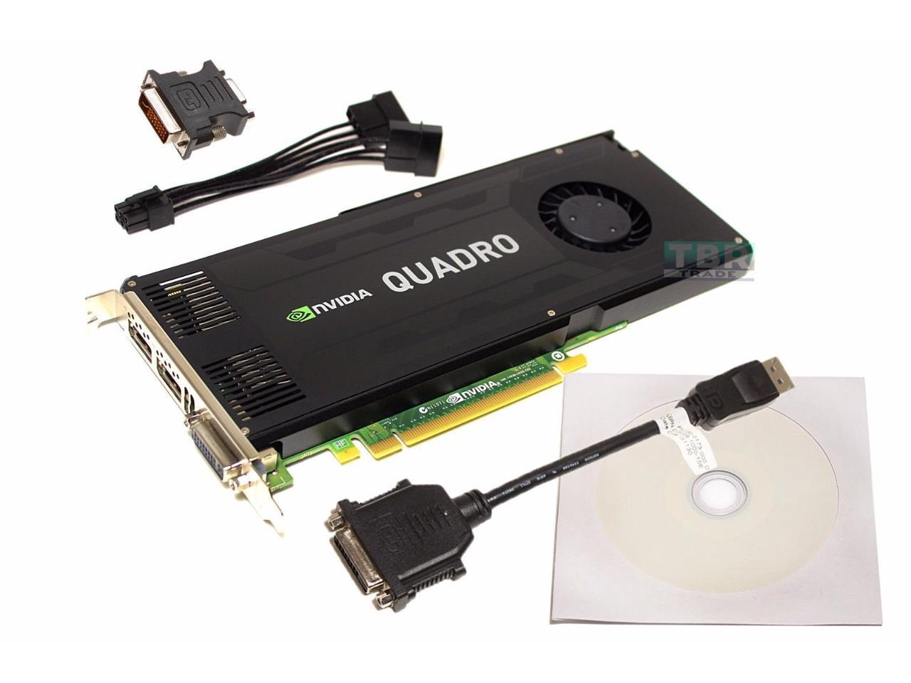 PNY NVIDIA Quadro K4000 3GB GPU Workstation Video Graphics card GDDR5 PCIe  x16 VCQK4000-PB